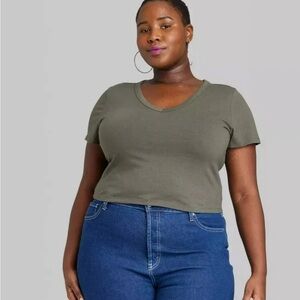 Wild Fable Green Crop Top